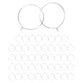 thumbnail image 1 of Earring Rings,50Pcs Earring Beading Hoop Stainless Steel Earring Beading Hoop Wine Glass Rings Performance Driven, 1 of 14