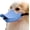 Blue, variant on Duck Bill Dog Muzzle, Soft Silicone Mouth Cover for Medium and Large Dogs, Adjustable