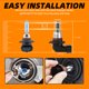thumbnail image 3 of Sidaley 2 piezas LED 3030 bombilla luz antiniebla 5500K blanco coche faro lámpara motocicleta Auto repuestos para vehículos accesorios H8/H9/H11 Type2 NO2 Sidaley VI016275-01, 3 of 6
