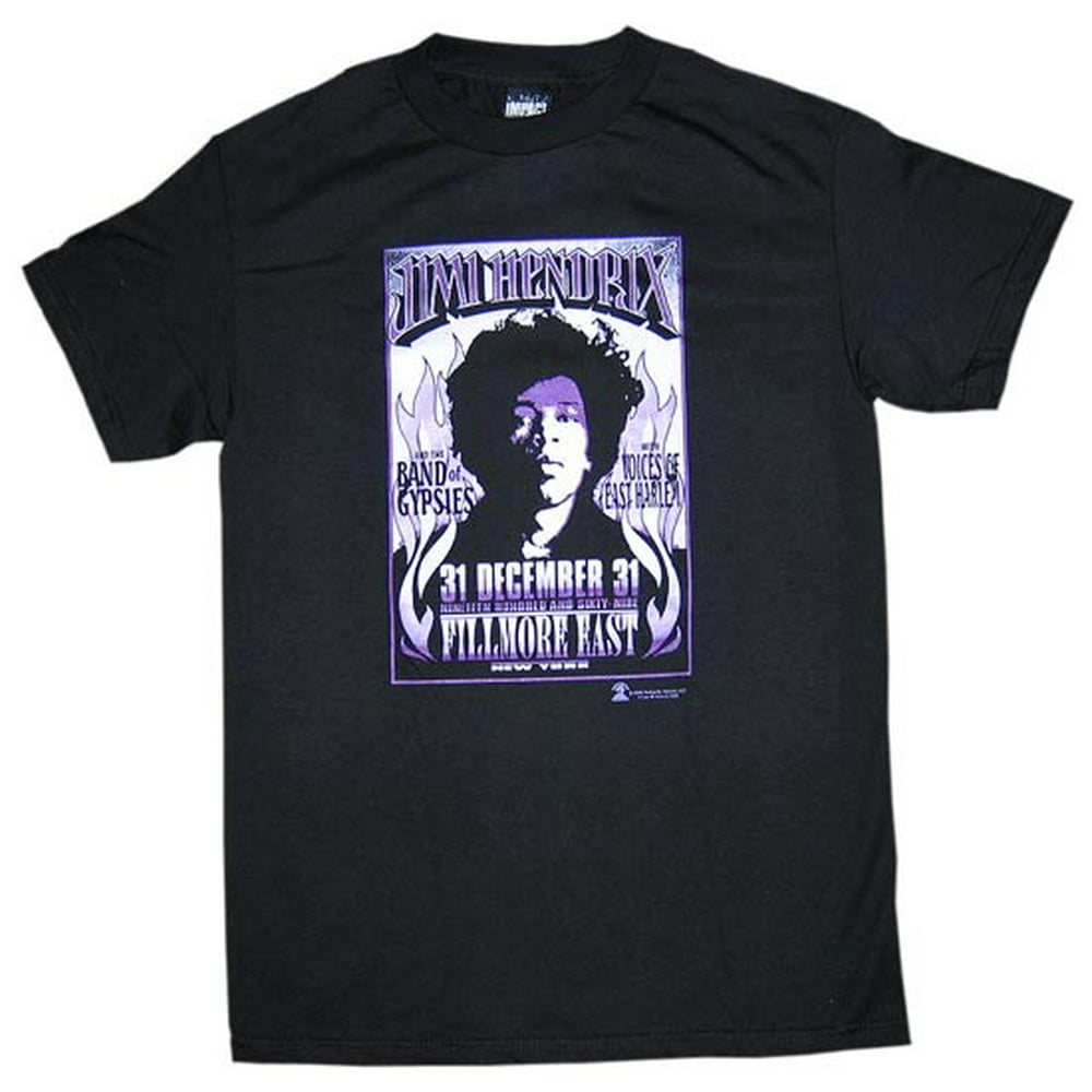 Jimi Hendrix - Jimi Hendrix Fillmore East T-Shirt - Walmart.com ...