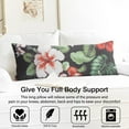 thumbnail image 3 of Floral Body Pillow Cover – Soft & Breathable, Hidden Zipper, 20"x54", Vintage Wildflower & Botanical Print with Butterflies & Bees – Gift for Side Sleepers, Pregnancy, Farmhouse Decor, 3 of 7