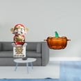thumbnail image 2 of Estatua de calabaza de cristal de la fortuna para la de año Nuevo, tarro de galletas con forma de cuenco para servir, figura de dios naranja co, 2 of 8