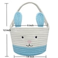 thumbnail image 2 of LZLINGMEI Bunny Basket with Handle,Gift Basket Gifts Tote Bags Egg Hunt Basket for Boys, Girls, 2 of 12