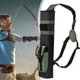 thumbnail image 3 of Carcaj de tiro con arco con sistema Molle, bolsillo, porta flechas ligero, doble uso, bolsa ajustable para tiro al blanco y caza, 3 of 6