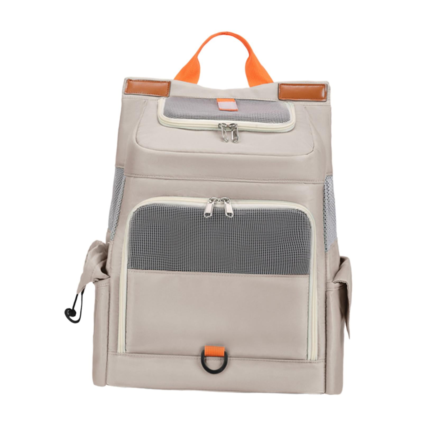 Fzaqwen Cat Carrier Backpack, Portable Pet Travel Carrier, Dog Backpack for Large/Small Khaki