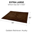 thumbnail image 3 of FurHaven Pet Products Extra Large Waterproof Velvet Pet Blanket for Dogs & Cats, Brownstone, 3 of 12