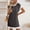 🔥 Black, variant on Sentmoon Hawaiian Dresses for Women Beach Short Sleeve Crew Neck Dinner Dress Color Block Breathable Regular Fit Semi Formal Dresses for Women with Pockets Hawaiian Accessories for Women