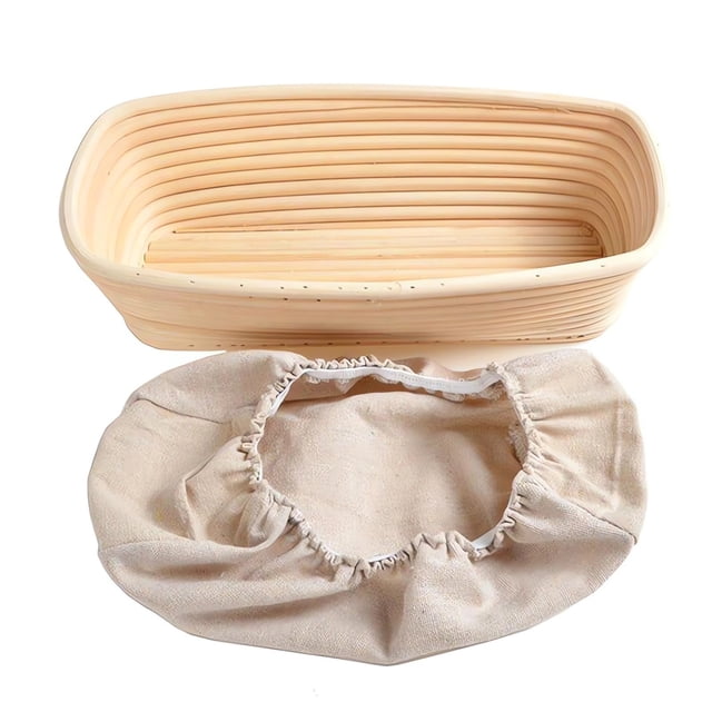 Bdday Fridge Organizers and Storage Rattan Bread Fermentation Basket European Fermentation Bowl Indonesian Rattan Woven European Bun Hand-Woven Storage Basket Natural 1pc Kitchen Storage