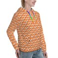 thumbnail image 6 of Fotbe Sleepy Foxes Pattern Womens Long Sleeve Hoodie, Pullover Hooded Sweatshirt, Kangaroo Pocket Hoodie with Eye-catching Drawstrings-Medium, 6 of 7
