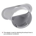 thumbnail image 4 of Escape Manguera Adaptador, 5.3 Pulgadas Diámetro Ventana Adaptador Tubo Conector Sellado Placa para Portátiles Móviles Aire Acondicionado, Gris, 4 of 6