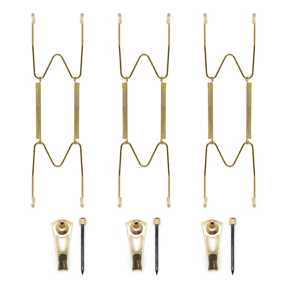 Colgadores de platos Cloverdale Supply de acero inoxidable de 8 a 10 pulgadas (3 unidades)