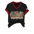 thumbnail image 6 of MEICHEN Women's 250Th Anniversary Print V Neck T Shirt 250Th Anniversary Tshirt Patriotic Tee, 6 of 7
