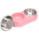 thumbnail image 5 of Comederos dobles de acero inoxidable, suministros dobles antideslizantes de acero inoxidable para mascotas, comederos de contenedores dobles, diseño fácil de usar, 5 of 8