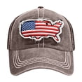 thumbnail image 2 of ZVNAΖH Unisex Baseball Caps for Adults 4th of July Baseball Cap Patriotic American Flag Baseball Hats, 2 of 2
