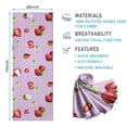 thumbnail image 2 of Strawberry Plants Fruit Cat Flower Hot Yoga Mat Towel Non Slip for Hot Yoga - Quick-Drying Yoga Mat Cover with 4 Corner Pockets with Travel Bag - Hot Yoga Towel Non Slip 74"x26", 2 of 6