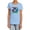 Light Blue, variant on Superman Supergirl Airbrush Women's T Shirt, Pink, Small