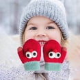 thumbnail image 4 of Mitaines pour Tout-Petits avec Cordon, Gants d'Hiver Chauds Extensibles à Doigts Complets, 4 of 5