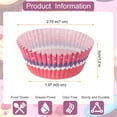thumbnail image 2 of Uxcell 100 Contadores de Forros para Cupcakes, Vasos para Cupcakes de Tamaño Estándar, Forros de Muffins, Papeles para Hornear, Envolturas a Prueba de Grasa, Corazón Rosa, 2 of 6