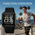 thumbnail image 5 of SKMEI Mens Watch Digital Outdoor Sports Waterproof Large Face Wrist Watches for men with LED Back Ligh/Alarm/Stopwatch, 5 of 9