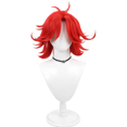 thumbnail image 2 of Peluca de cosplay de Anime Niffty para mujer adulta, pelo corto rojo y amarillo, pelucas sintéticas resistentes al calor, accesorio para fiesta de Halloween, 2 of 4