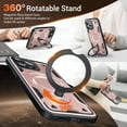 thumbnail image 2 of Diseñado para Funda Magnética para iPhone 13 Pro, Compatible con Magsafe, Resistente a Caídas de 10 pies, Resistente, con Soporte de Anillo Giratorio 360, Resistente, a Prueba de Golpes, 2 of 7