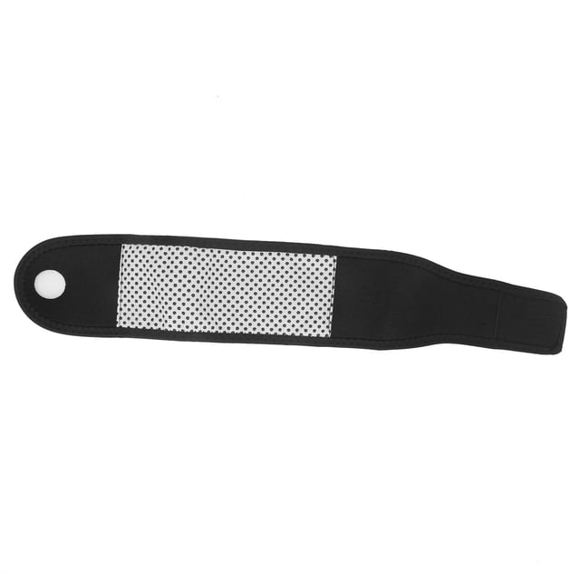 Muñequera con imán autocalentable, muñequera de turmalina deportiva para mantener el calor en invierno (negro completo) YUNYI BRAND Deportes