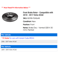 thumbnail image 2 of Front Brake Rotor - Compatible with 2010 - 2017 Volvo XC60 2011 2012 2013 2014 2015 2016, 2 of 2