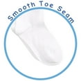 thumbnail image 3 of Jefferies Socks Girls Socks, 3 Pair Pom Pom Low Cut Ankle Smooth Toe Seam Cotton Socks (Little Girls & Big Girls), 3 of 4