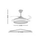 thumbnail image 5 of Lampara Ventilador de Techo LED Falcon Luxica Lighting Negro, 5 of 7