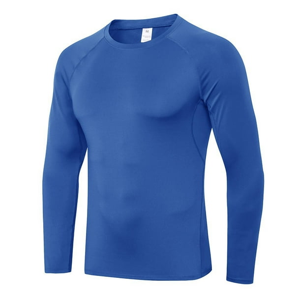 Quick-drying Fitness Long Sleeve Men's Tshirt Stretch Tight Sports ...