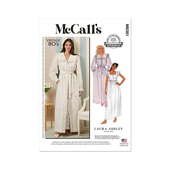 McCalls Paper Sewing Pattern 8381 - Pyjamas for Women