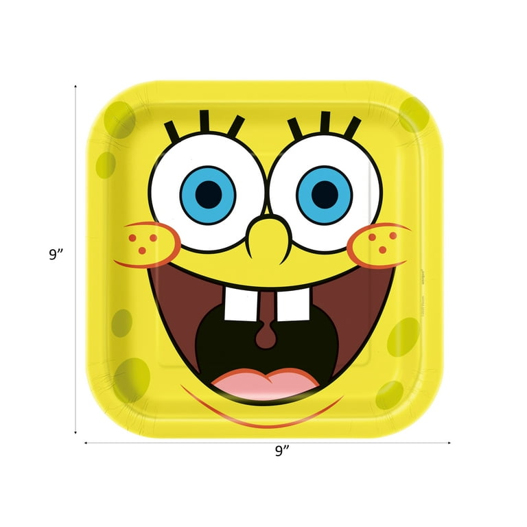 Spongebob Party Supplies Set - Serves 16 Guests - Spongebob Birthday Party  Supplies Including Table Cover, Banner Decoration, Plates, Napkins, Balloons,  Crepe Streamer, Candles and Button : : Health & Personal Care