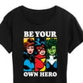thumbnail image 3 of Marvel - Be Your Own Hero - Women's Short Sleeve Graphic T-Shirt, 3 of 5