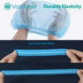 thumbnail image 2 of Disposable Mesh Bouffant Caps, 21 in, 100 Pack – Blue, 2 of 7