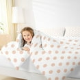 thumbnail image 4 of Erosebridal Polka Dots Bedding King Comforter Set, Circle Geometric Comforter Sets King Size, Modern Simple Reversible Down Comforter, Ultra Soft Bedroom Decorative, 3pcs, 4 of 7