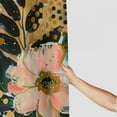 thumbnail image 3 of Shiartex Boho Abstract Mid Century Shower Curtain Black Pink Gold Leaves Plant Neutral Simple Aesthetic Minimalist Chic Modern Geometric Bathroom Decor Set Fabric White, 3 of 7