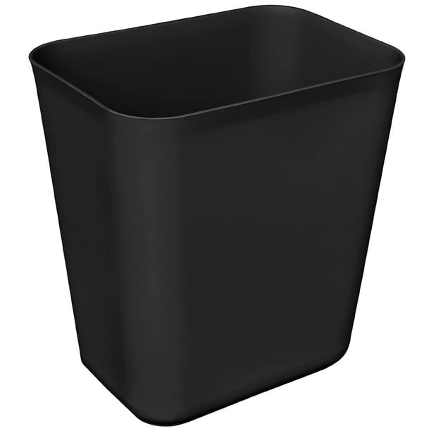 Nipogear Papelera eficiente de 3 galones, se adapta debajo del escritorio, cocina, hogar, oficina (negro, 3 galones)