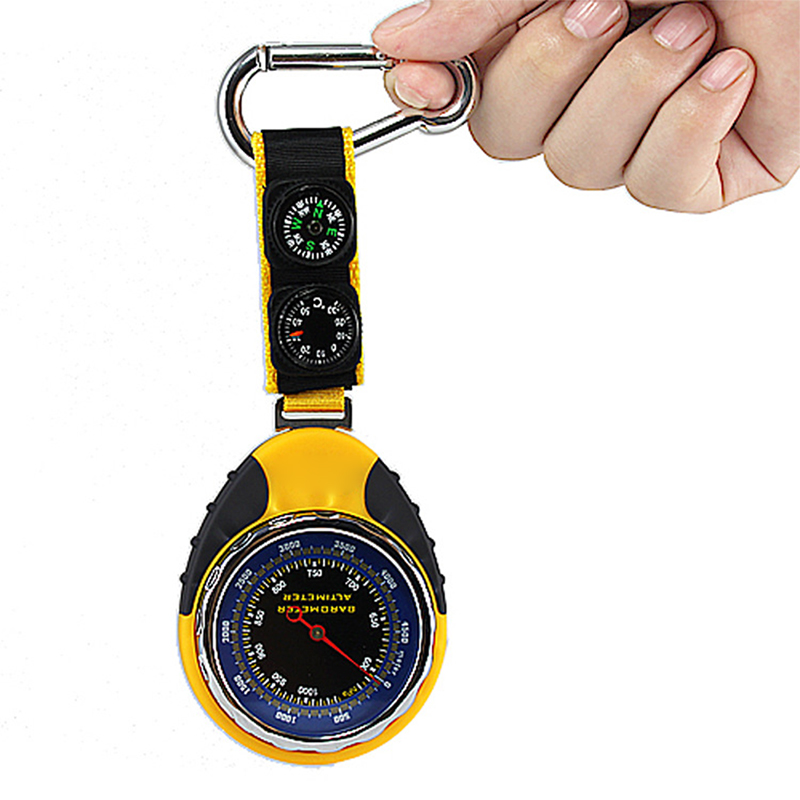 4 in 1 Digital Altimeter Barometer Thermometer Compass With Hanging Ring for Outdoor Activity Hiking Camping by