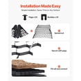 thumbnail image 6 of KFFKFF 2-Inch Deep Gravel Grid, 17.06 x 8.86 FT / 5200 x 2700 mm, Supports 1880 LBS Per Sq ft, Permeable Ground Stabilizer for Driveways, Gardens, Patios, Walkways, and RV Parking, 6 of 9
