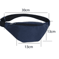 thumbnail image 2 of Waist Bag for Women Men, Running Fanny Pack for Casual Hiking Cycling Dog Walking Fishing - Royal blue, 2 of 5
