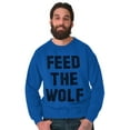 thumbnail image 6 of Feed The Wolf Sarcastic Hangry Gym Sweatshirt for Men or Women Brisco Brands M, 6 of 6