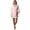 Light Pink, variant on Casual Nights Womens Jersey Kimono Short Robe