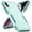 Mint Green (PC) + Mint Green (TPU), variant on Dual Layer Phone Case compatible with Apple iPhone X/iPhone Xs, Shockproof Heavy Duty Rugged Bumper Cover with Screen Protector, Military Grade Drop Tested, Black