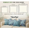 thumbnail image 7 of Vargottam Cotton Cushion Covers Set of 4 - 18x18 Inch, Tropical Print, Double-Sided Printed Throw Pillow Covers with Hidden Zipper - No Filler - Blue, 7 of 7