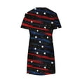 thumbnail image 3 of Youyipin womens dresses American Flag Dress Women 4th of July Short Sleeve T Shirt Star Stripes USA Dress Patriotic summer dresses for women 2025, 3 of 5