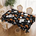 thumbnail image 4 of Halloween Tablecloth With Pumpkin Decoration Washable And Stain . Table Cover Suitable For Parties Picnics And Dinners, 4 of 4