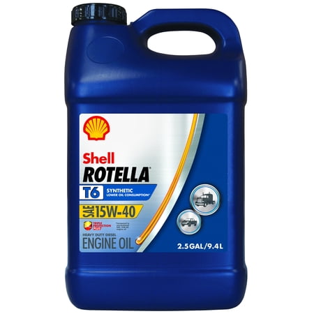(6 pack) (6 pack) Rotella T6 15w40 Ck4 2.5 Gallon