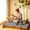 Grey, variant on Japanese Floor Mattress Topper, Futon Mattress Topper, Tatami Mat, Sleeping Pad, Foldable Roll-Up Mat for Adults in Dormitories, Four Corner Tie Strap Design