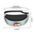 thumbnail image 3 of Men Women Fun Colorado Pattern Fanny Pack Crossbody Waist Belt Bag Easy Carry Any Phone Wallet, 3 of 7