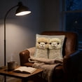 thumbnail image 2 of Cinvoph Short Lint Pillow Cover Double-Sided Cute Animal Embroidery Pillowcase for Sofa Bedroom Living Room Home Decoration 18", 2 of 6